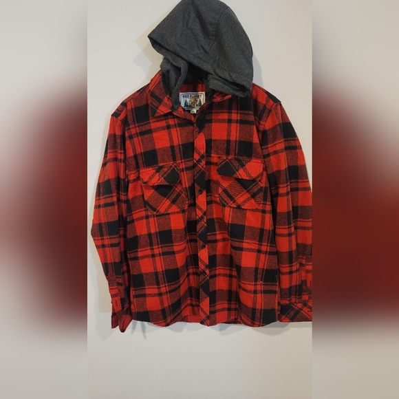Free Planet Plaid Hoodie Men Large - Picture 3 of 9